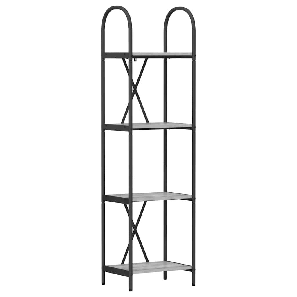 Raft pentru cărți sonoma gri 40 x 30 x 146 cm Lemn compozit GartenMobel Dekor