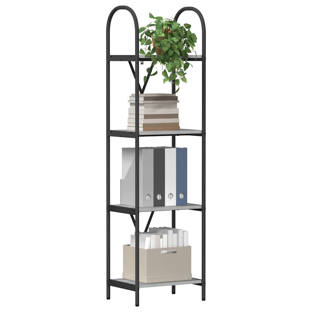 Raft pentru cărți sonoma gri 40 x 30 x 146 cm Lemn compozit GartenMobel Dekor