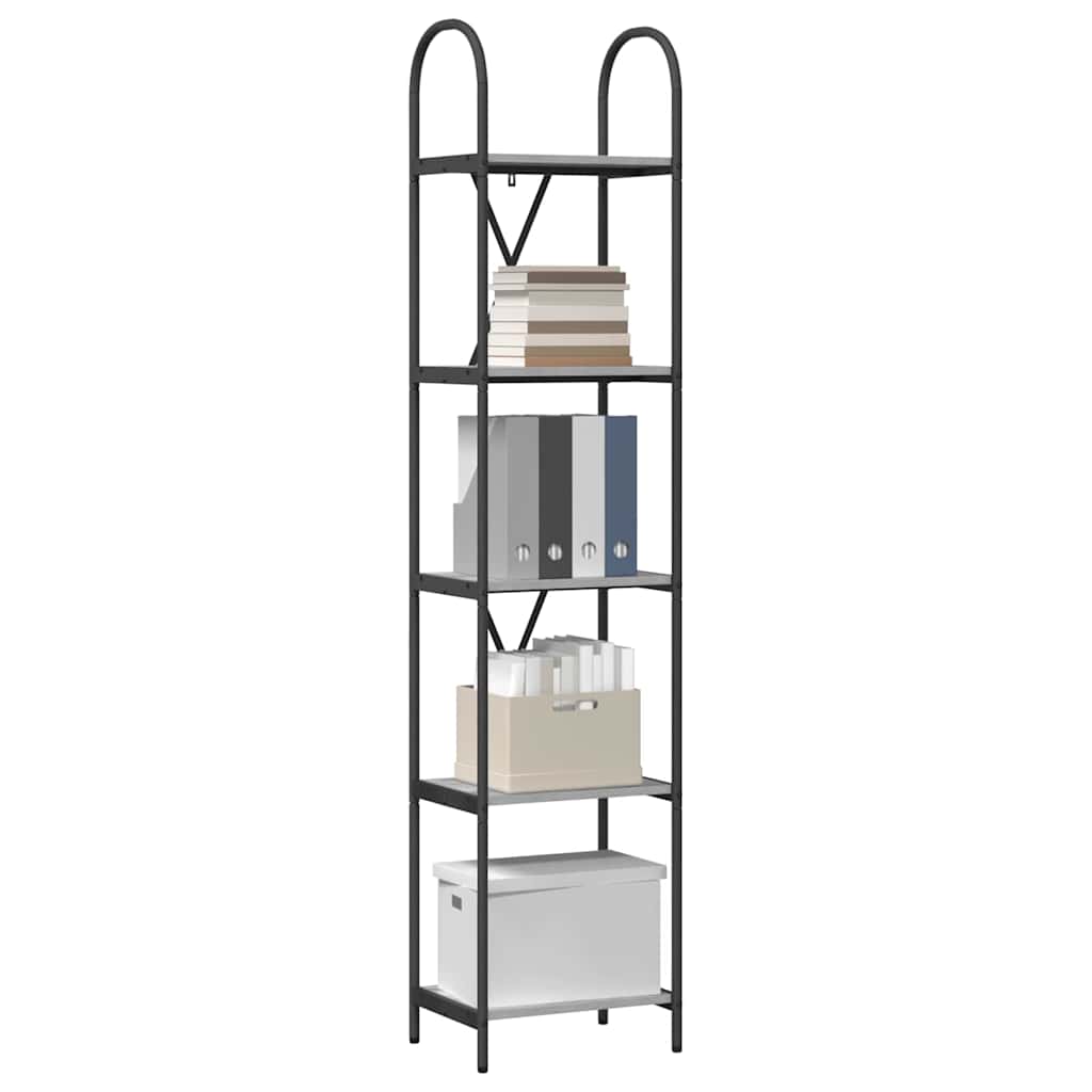 Raft pentru cărți sonoma gri 40 x 30 x 183 cm Lemn compozit GartenMobel Dekor
