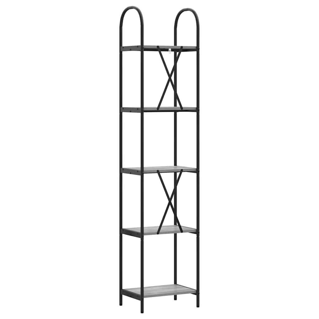Raft pentru cărți sonoma gri 40 x 30 x 183 cm Lemn compozit GartenMobel Dekor