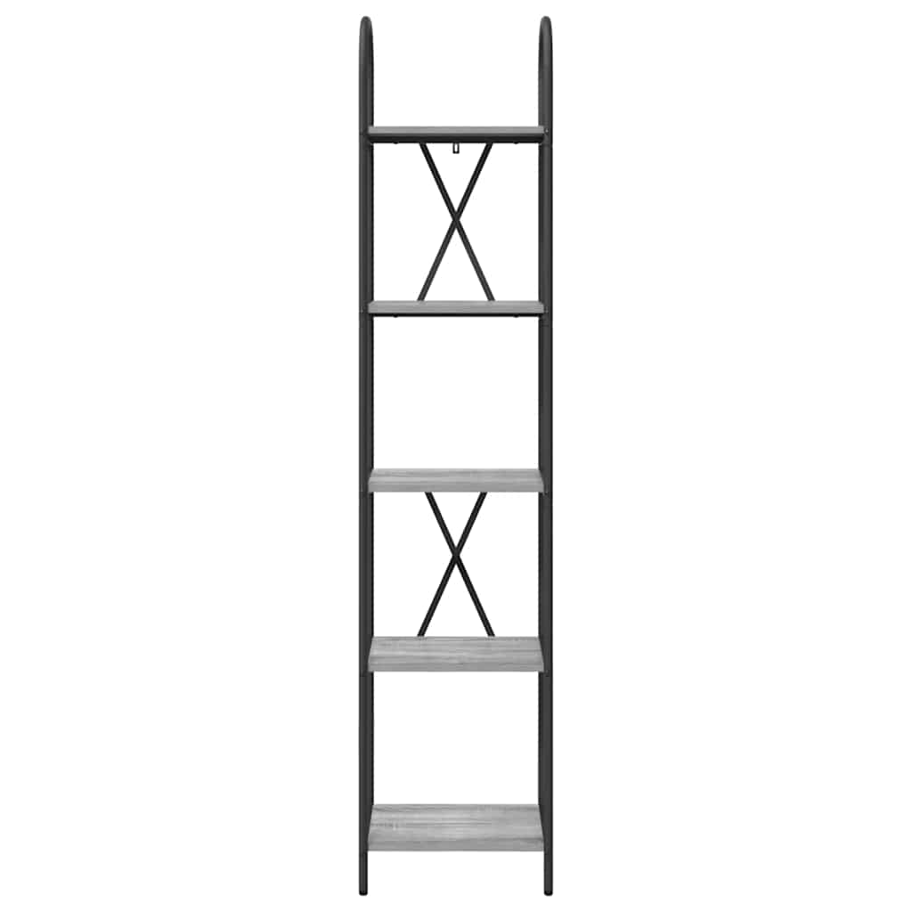 Raft pentru cărți sonoma gri 40 x 30 x 183 cm Lemn compozit GartenMobel Dekor