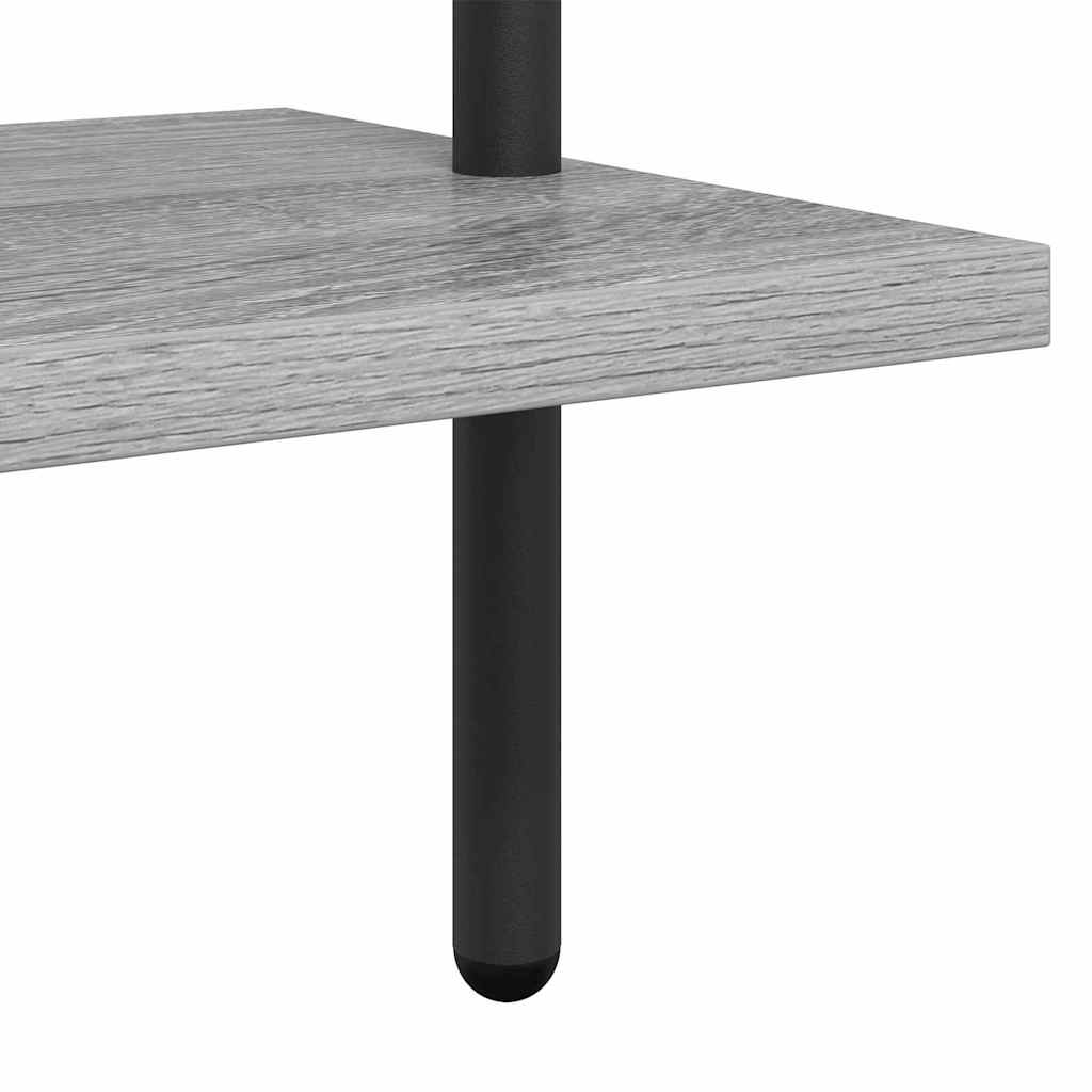Raft pentru cărți sonoma gri 60 x 24 x 168 cm Lemn compozit GartenMobel Dekor