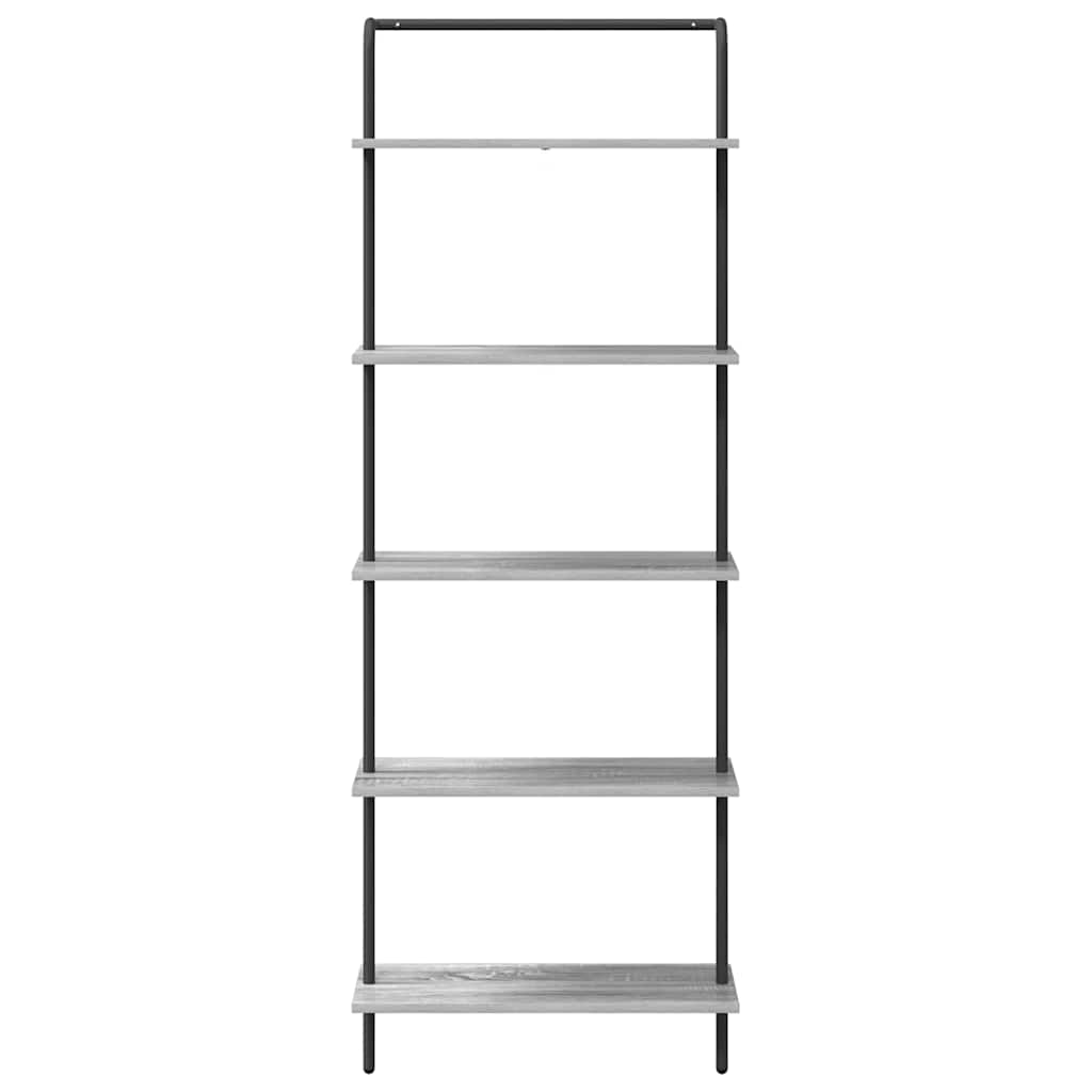 Raft pentru cărți sonoma gri 60 x 24 x 168 cm Lemn compozit GartenMobel Dekor
