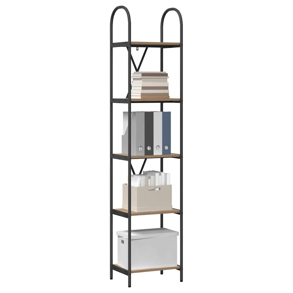 Raft pentru cărți stejar artizanal 40 x 30 x 183 cm GartenMobel Dekor