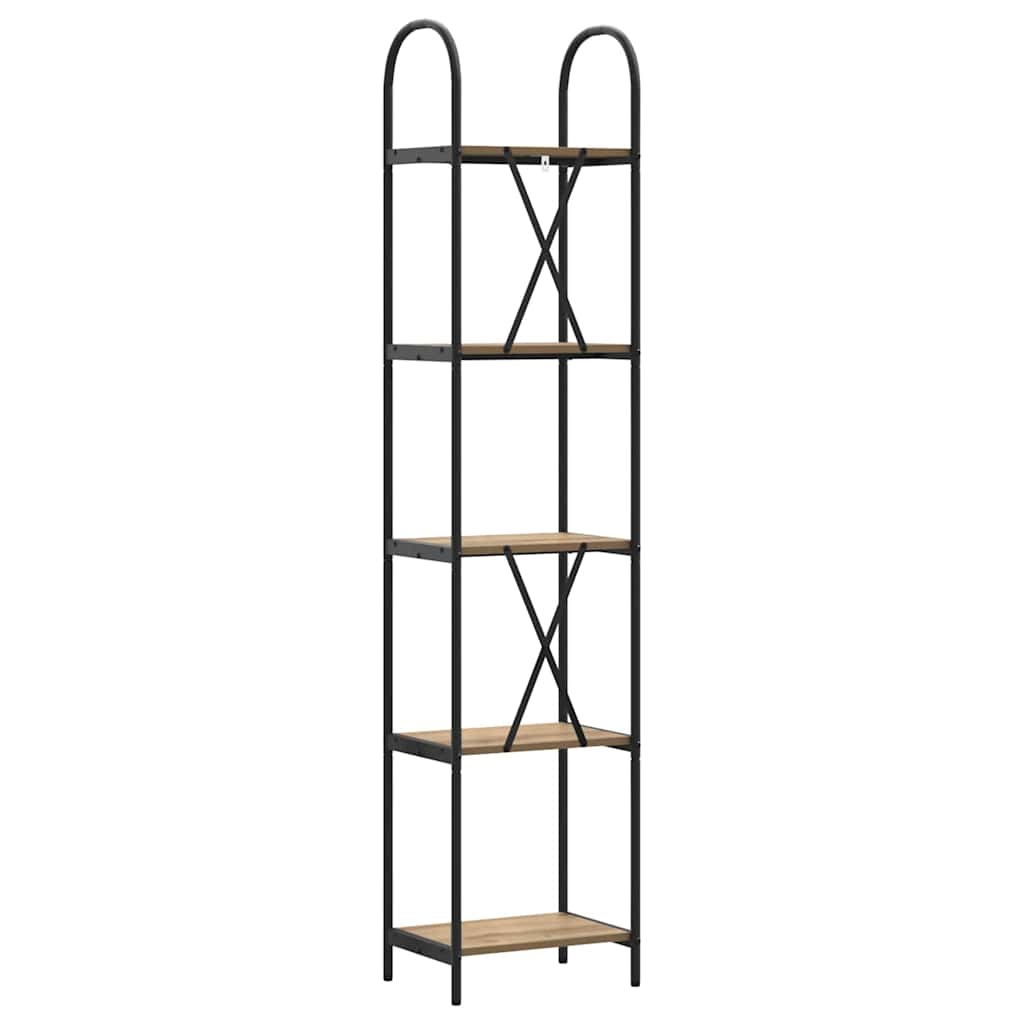 Raft pentru cărți stejar artizanal 40 x 30 x 183 cm GartenMobel Dekor