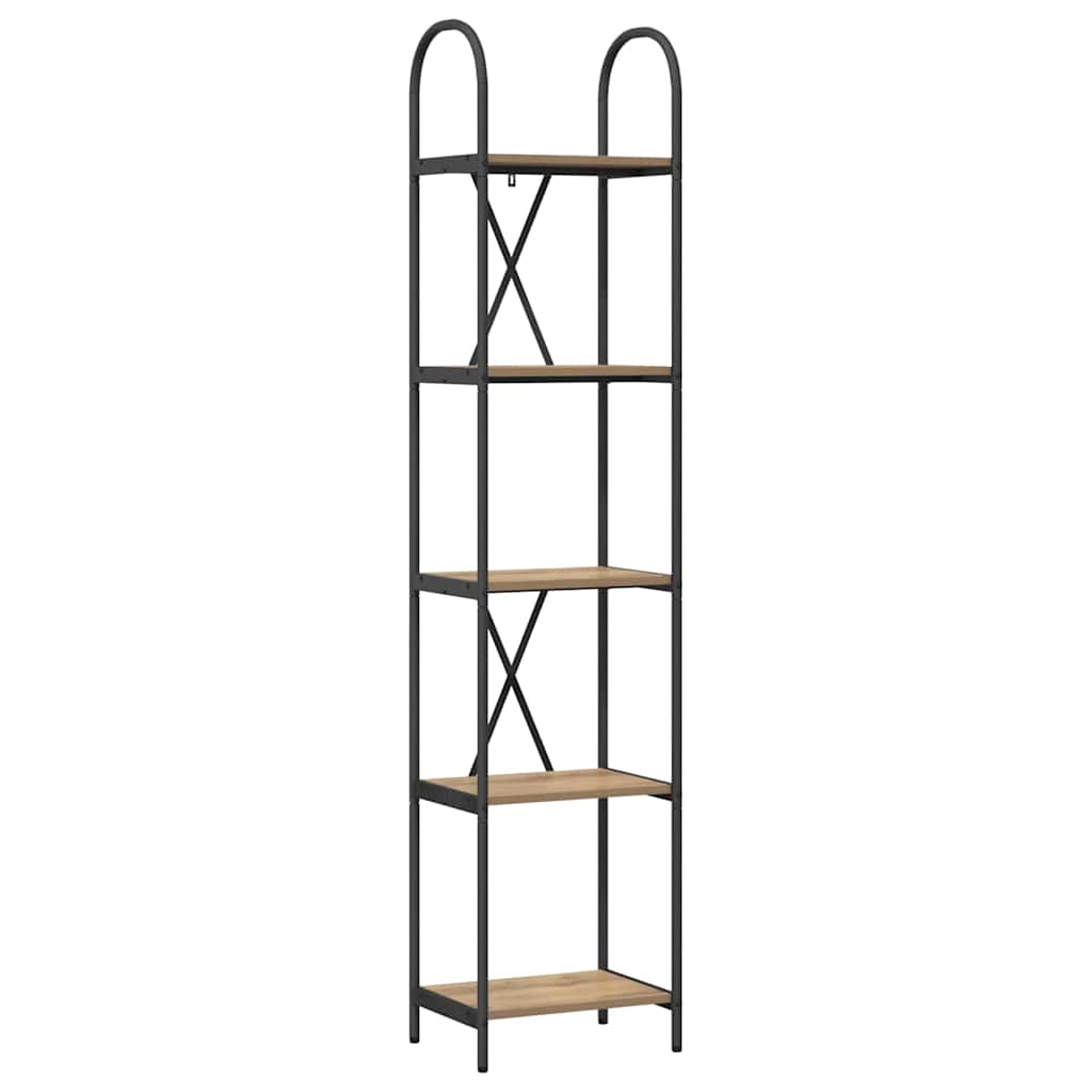 Raft pentru cărți stejar artizanal 40 x 30 x 183 cm GartenMobel Dekor