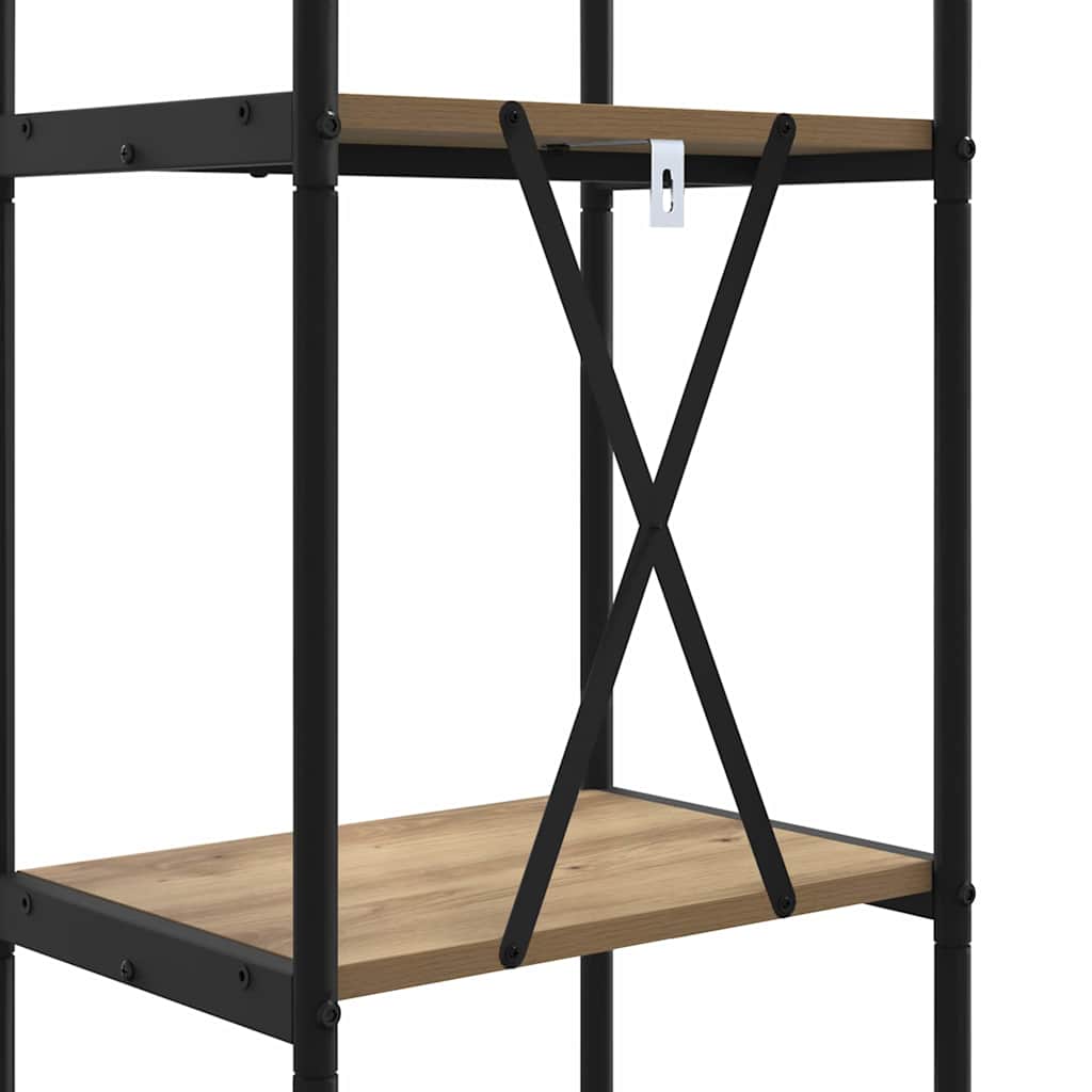 Raft pentru cărți stejar artizanal 40 x 30 x 183 cm GartenMobel Dekor