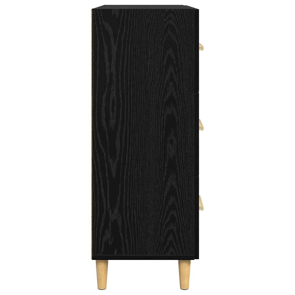 Bufet Stejar negru 34 x 69.5 x 90 cm Lemn compozit GartenMobel Dekor