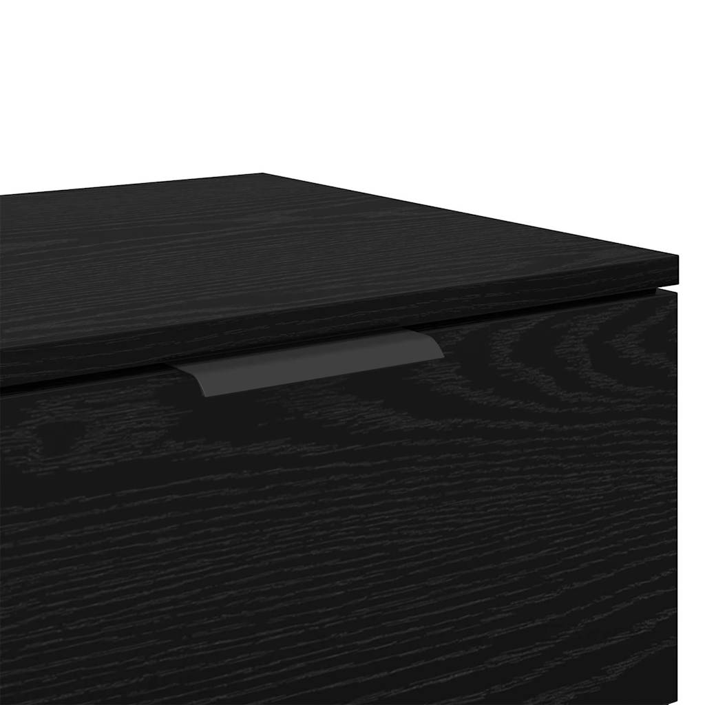 Dulap de noapte cu sertar 2 pcs Stejar negru 45 x 39 x 50 cm GartenMobel Dekor