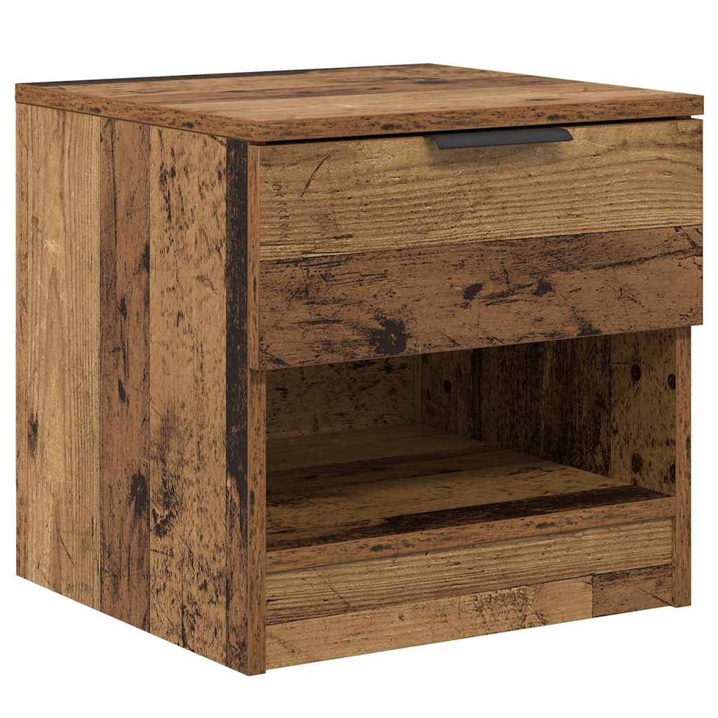 Dulap de pat 2 pcs Lemn vechi 40 x 39 x 40 cm Lemn compozit GartenMobel Dekor