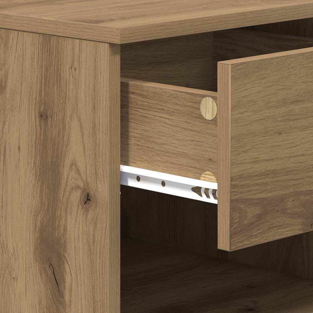 Dulap de pat cu sertar 2 pcs stejar artizanal 40 x 39 x 40 cm GartenMobel Dekor