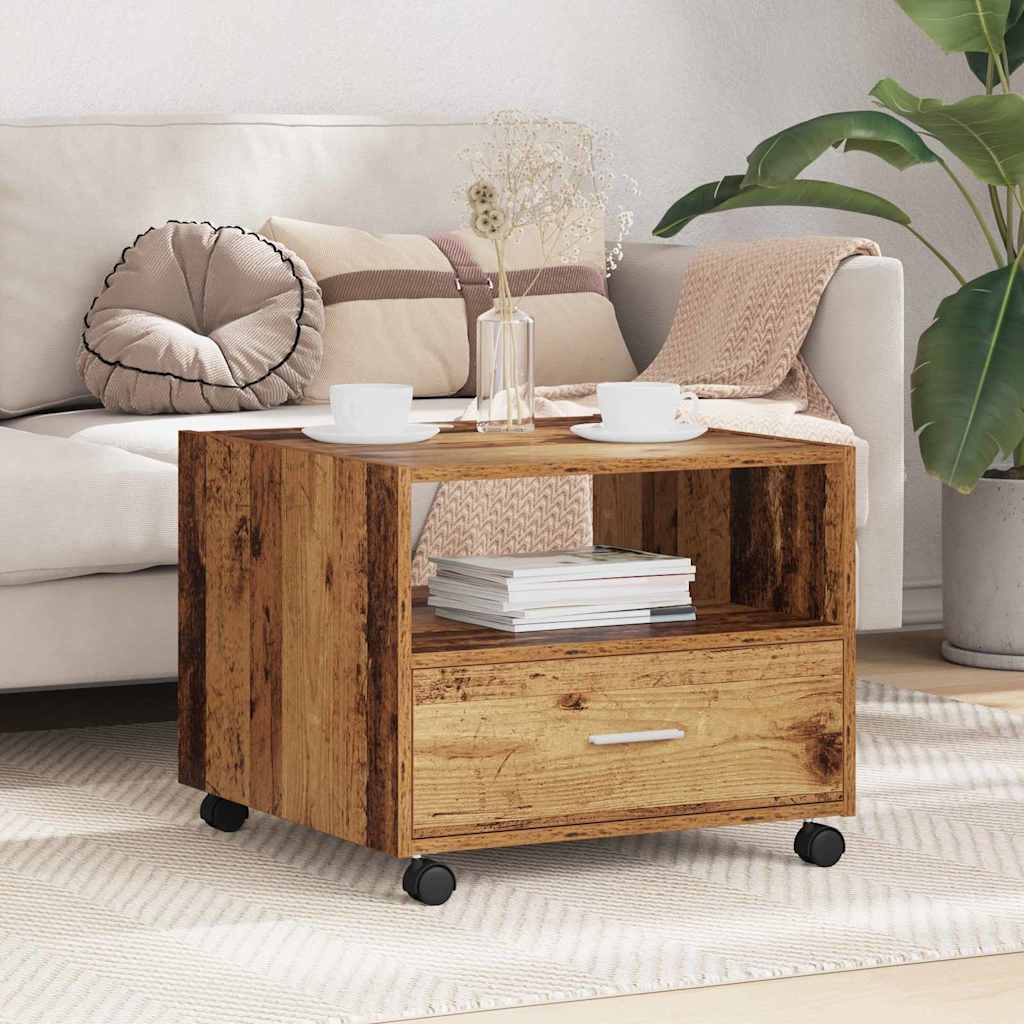 Masă de cafea Lemn vechi 55 x 55 x 45 cm Lemn compozit GartenMobel Dekor