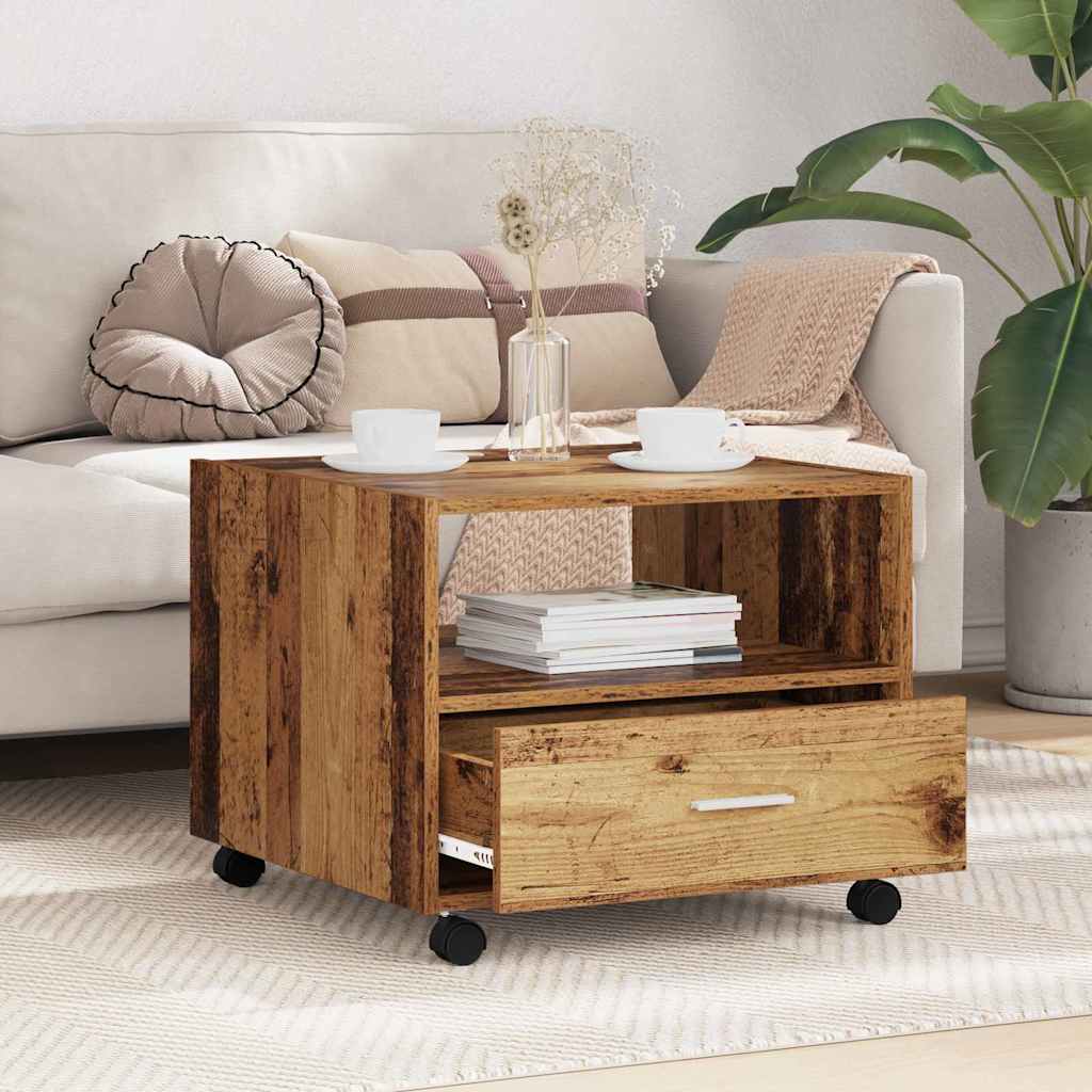 Masă de cafea Lemn vechi 55 x 55 x 45 cm Lemn compozit GartenMobel Dekor