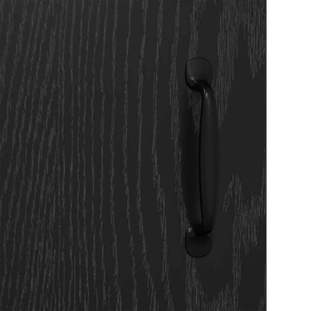 Bufet Stejar negru 34 x 90 x 80 cm Lemn compozit GartenMobel Dekor