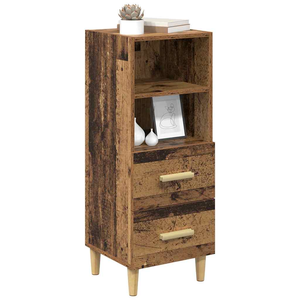 Bufet cu sertar Lemn vechi 34 x 34.5 x 90 cm Lemn compozit GartenMobel Dekor