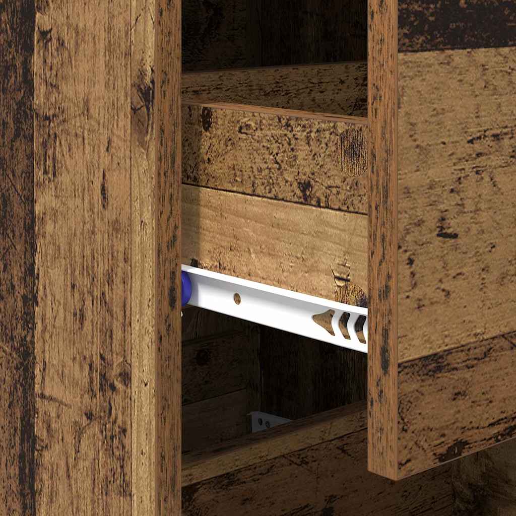 Bufet cu sertar Lemn vechi 34 x 34.5 x 90 cm Lemn compozit GartenMobel Dekor