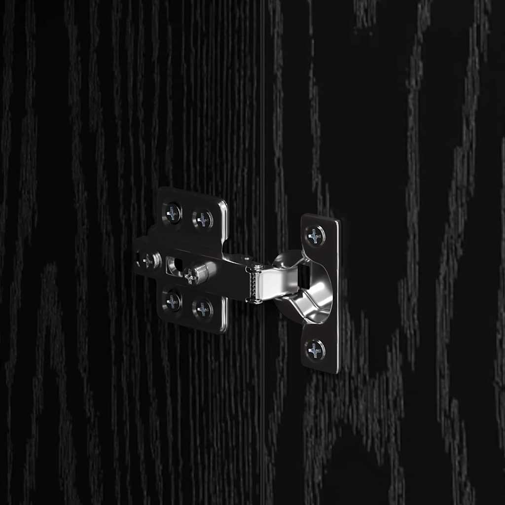 Bufet cu sertar Stejar negru 60 x 30 x 70 cm Lemn compozit GartenMobel Dekor