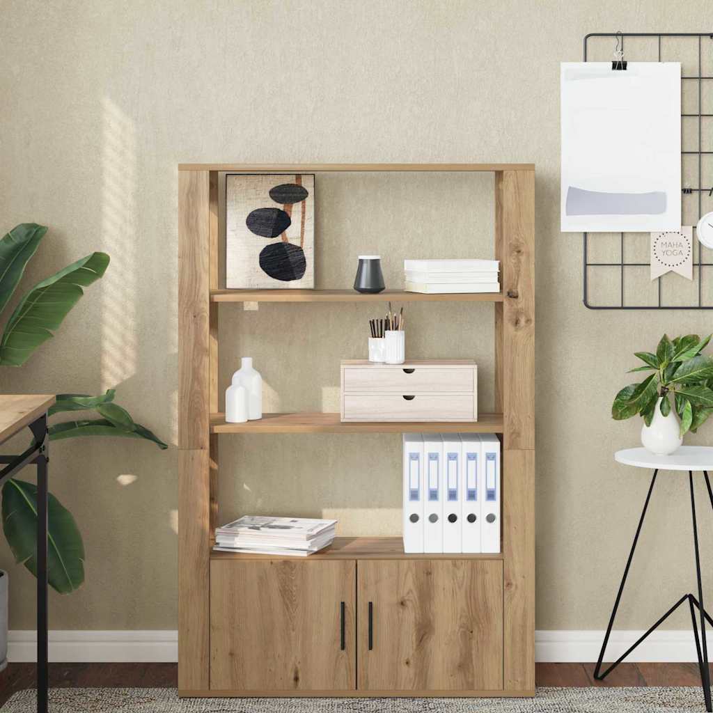 Bufet stejar artizanal 30 x 80 x 119.5 cm Lemn compozit GartenMobel Dekor