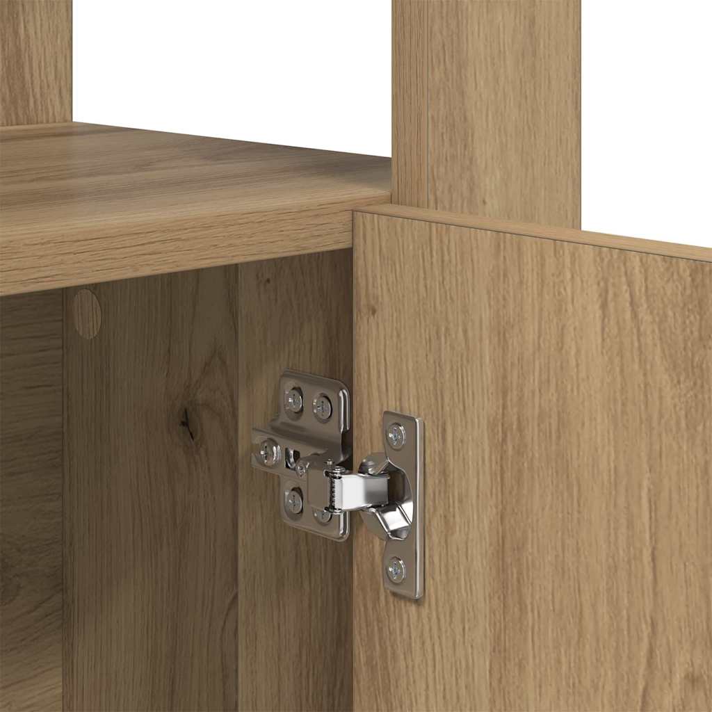 Bufet stejar artizanal 30 x 80 x 119.5 cm Lemn compozit GartenMobel Dekor