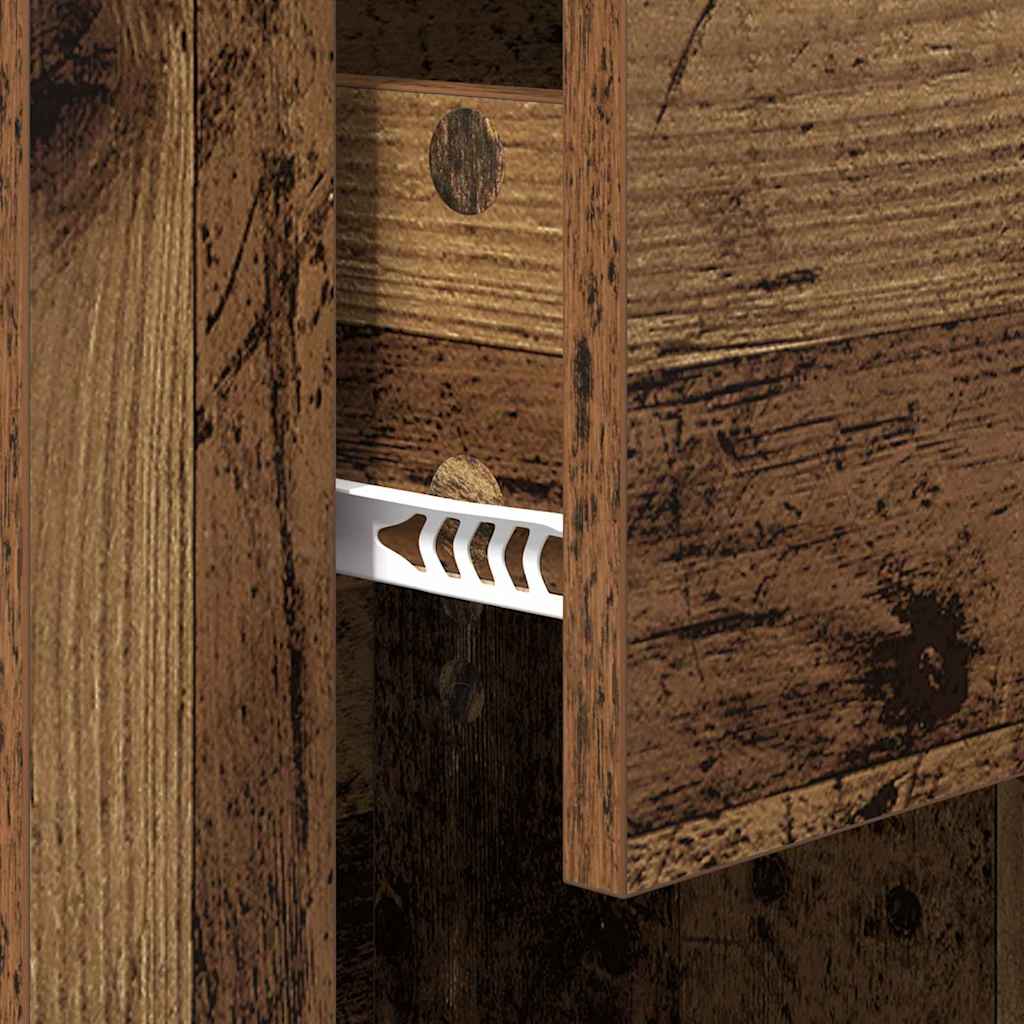 Dulap de noapte Lemn vechi 50 x 36 x 60 cm Lemn compozit GartenMobel Dekor