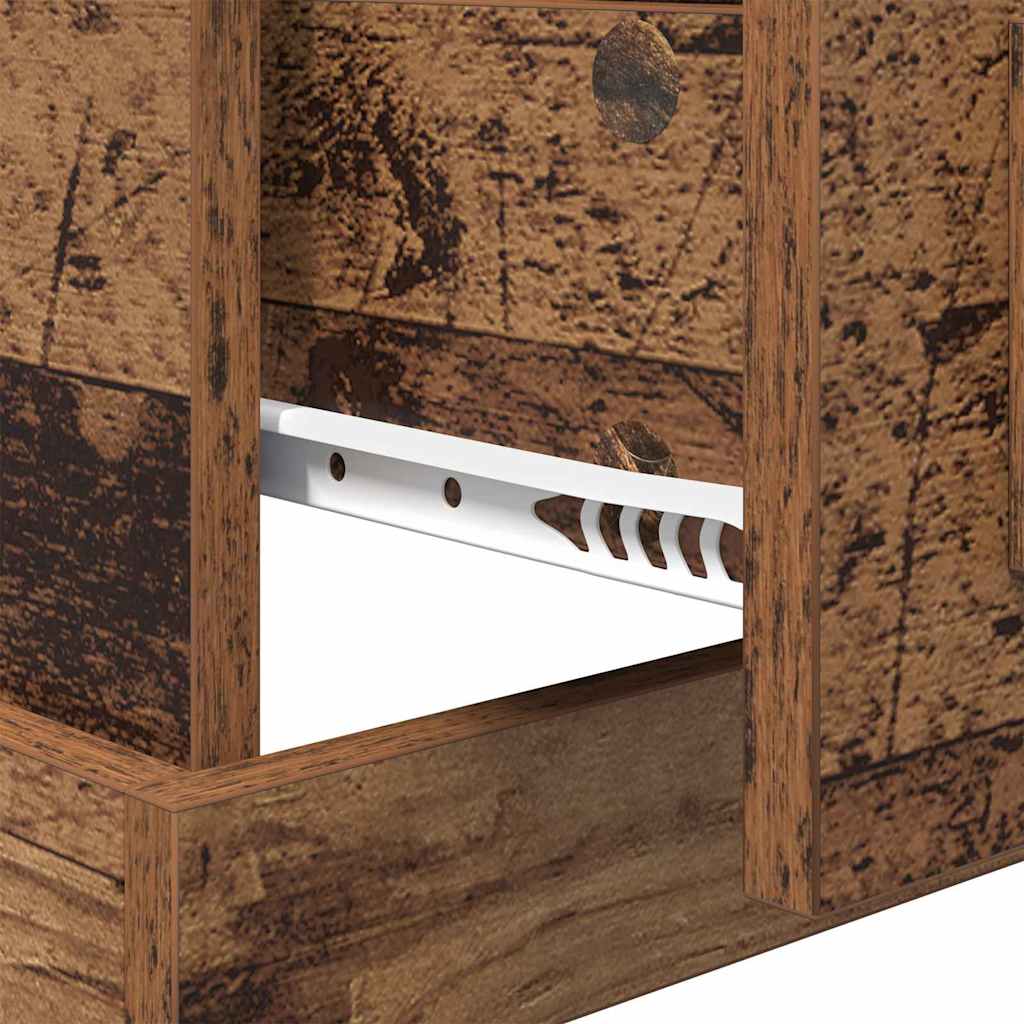 Dulap de noapte Lemn vechi 50 x 50 x 60 cm Lemn compozit GartenMobel Dekor