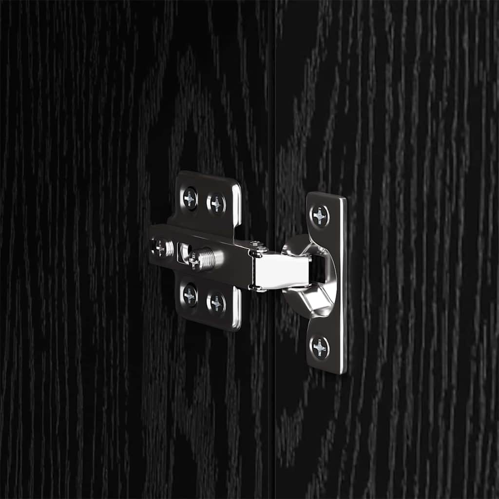 Dulap de noapte Stejar negru 50 x 36 x 60 cm Lemn compozit GartenMobel Dekor