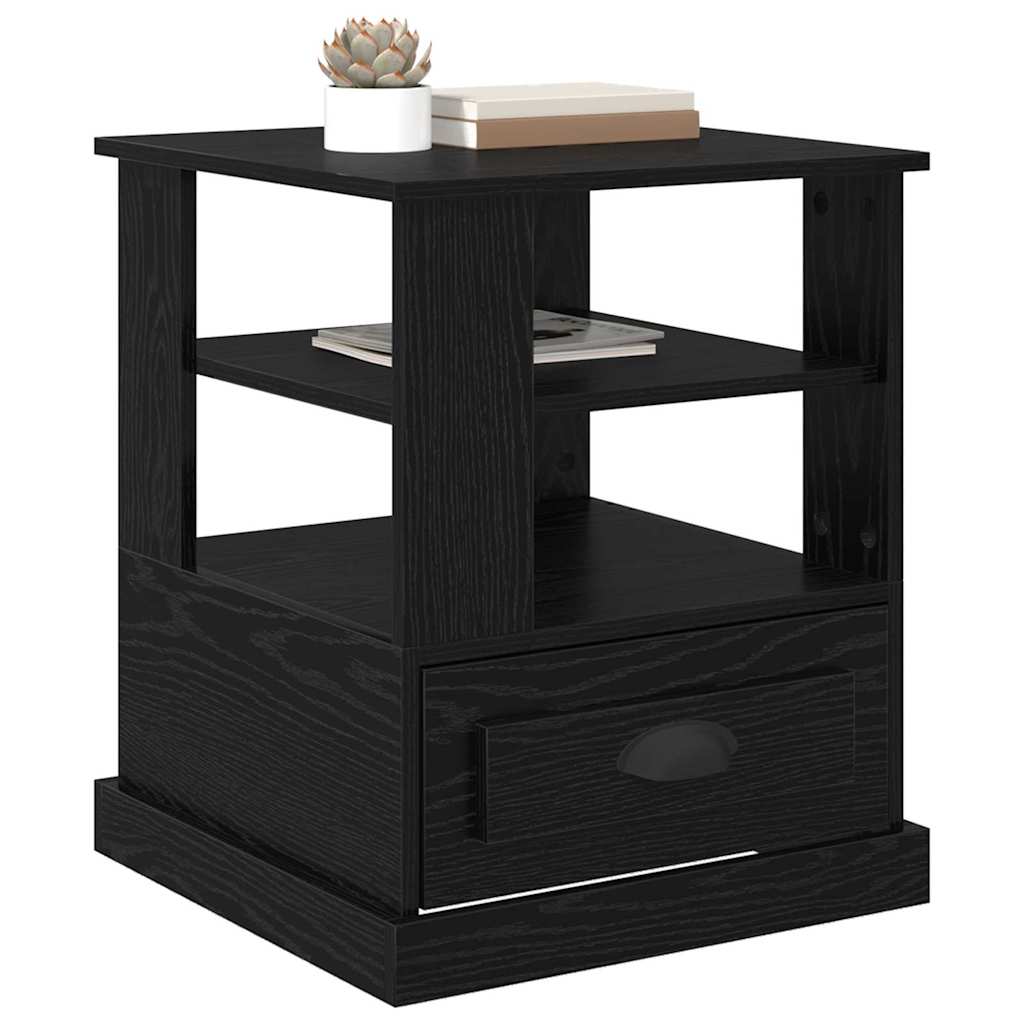 Dulap de noapte Stejar negru 50 x 50 x 60 cm Lemn compozit GartenMobel Dekor