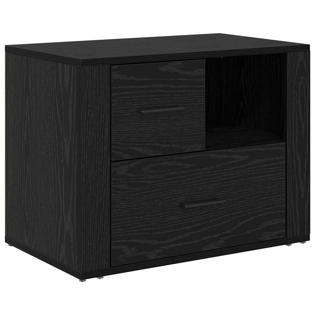 Dulap de noapte Stejar negru 60 x 36 x 45 cm Lemn compozit GartenMobel Dekor