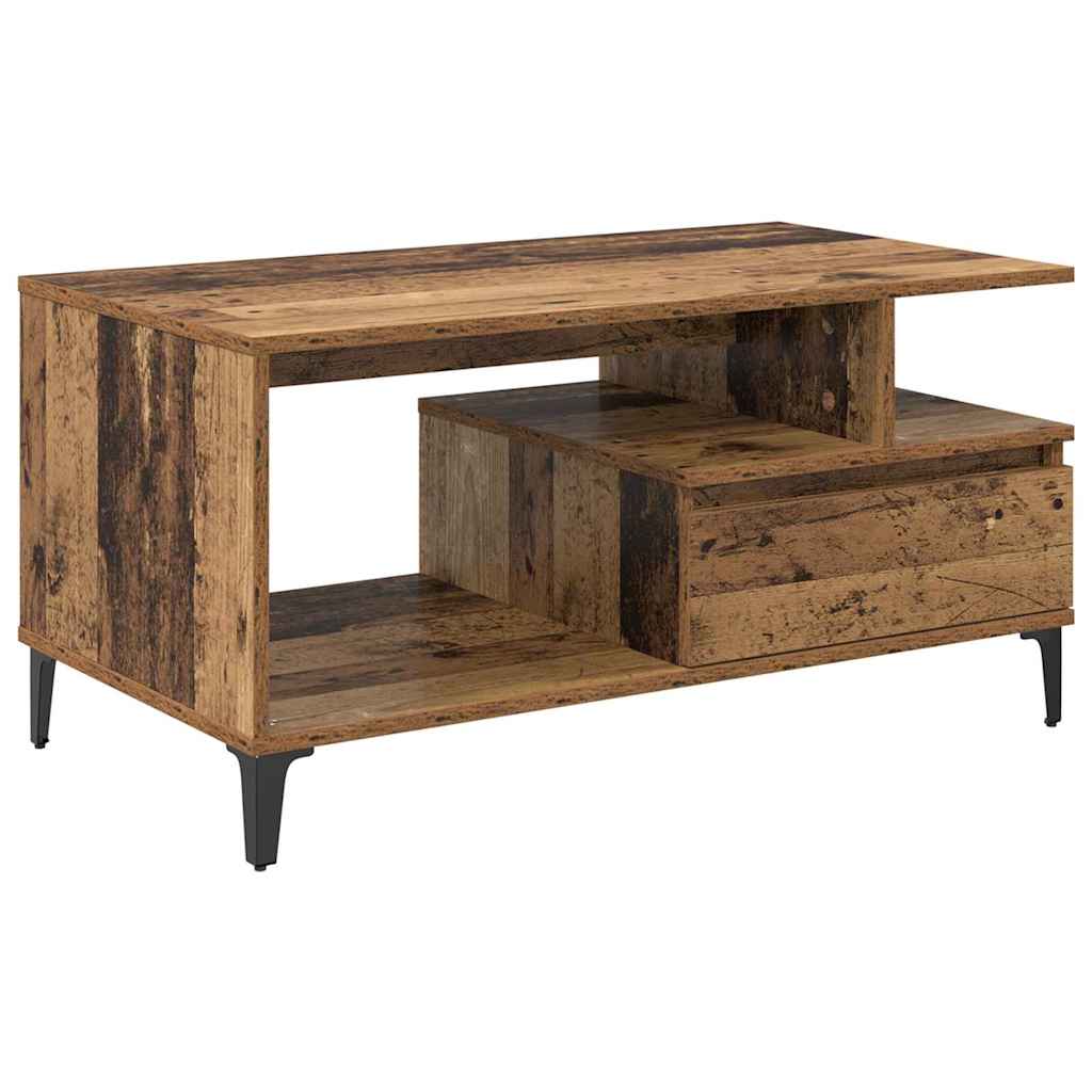 Masă de cafea Lemn vechi 90 x 49 x 45 cm Lemn compozit GartenMobel Dekor