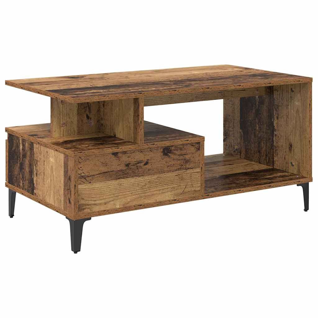 Masă de cafea Lemn vechi 90 x 49 x 45 cm Lemn compozit GartenMobel Dekor