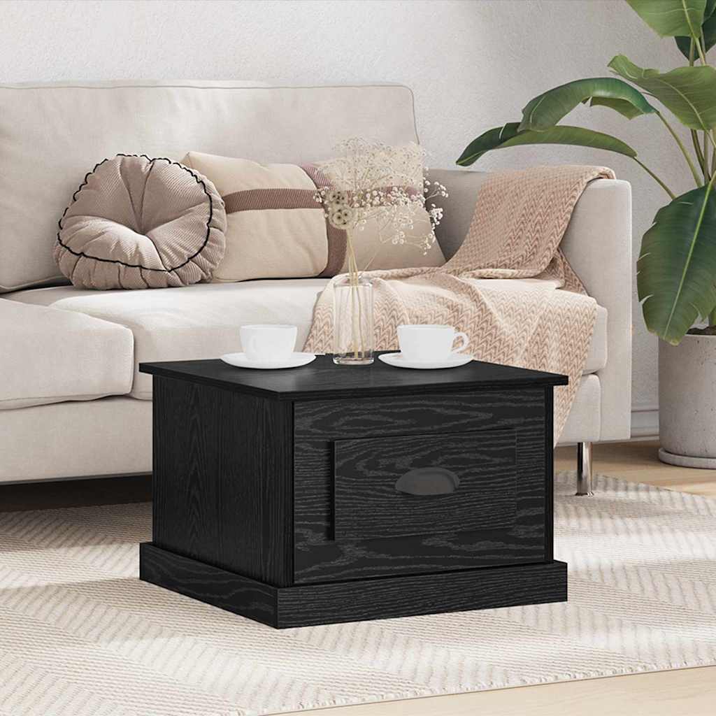 Masă de cafea Stejar negru 50 x 50 x 35 cm Lemn compozit GartenMobel Dekor