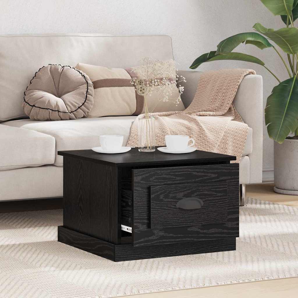 Masă de cafea Stejar negru 50 x 50 x 35 cm Lemn compozit GartenMobel Dekor