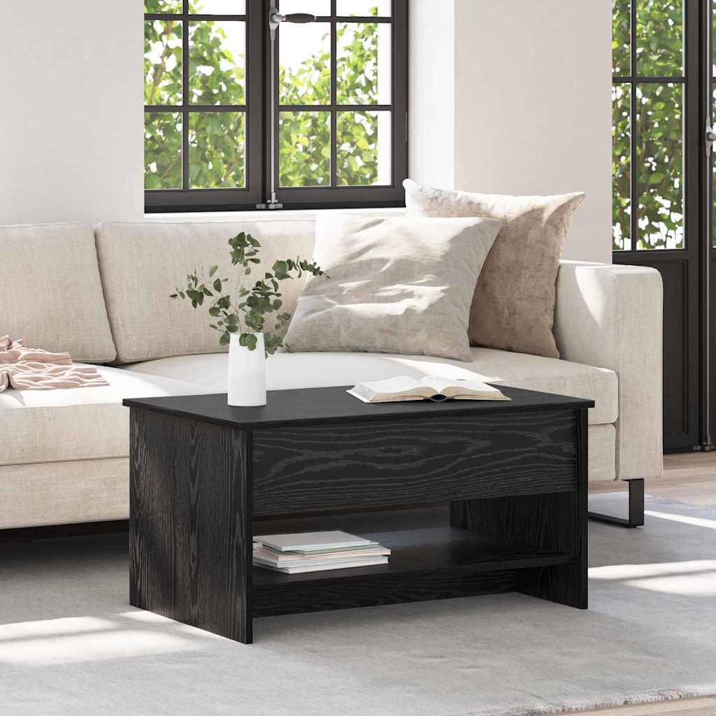 Masă de cafea Stejar negru 80 x 50.5 x 41.5 cm Lemn compozit GartenMobel Dekor