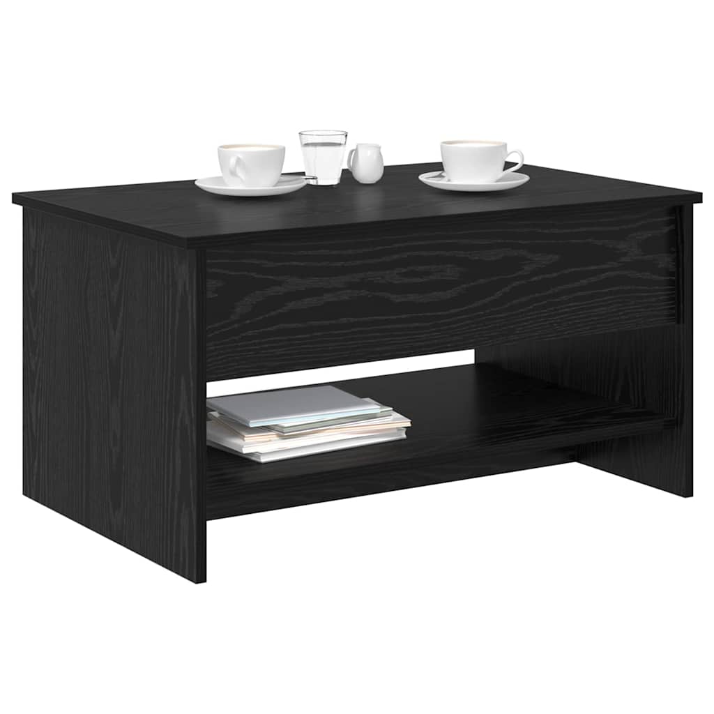 Masă de cafea Stejar negru 80 x 50.5 x 41.5 cm Lemn compozit GartenMobel Dekor