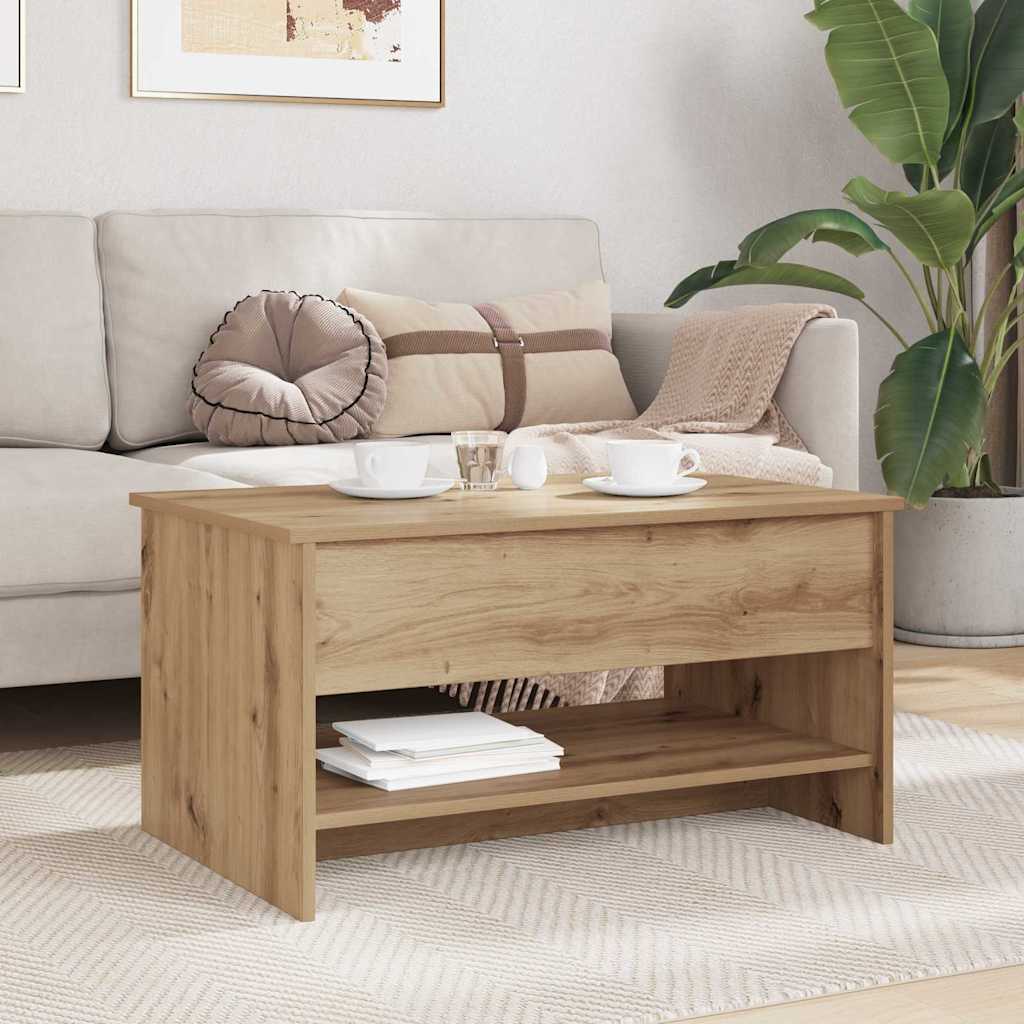 Masă de cafea stejar artizanal 80 x 50.5 x 41.5 cm GartenMobel Dekor