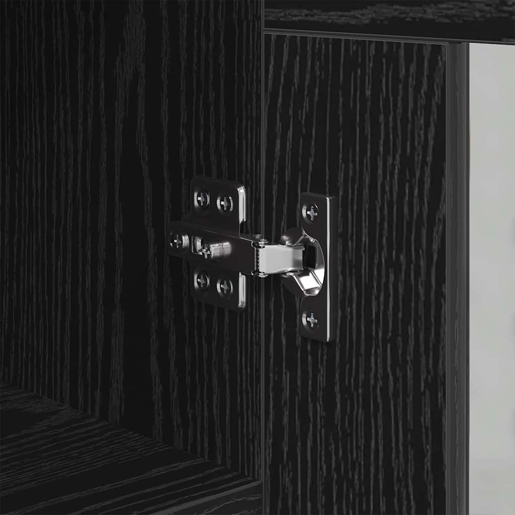 Bufet Stejar negru 34 x 34.5 x 90 cm Lemn compozit GartenMobel Dekor