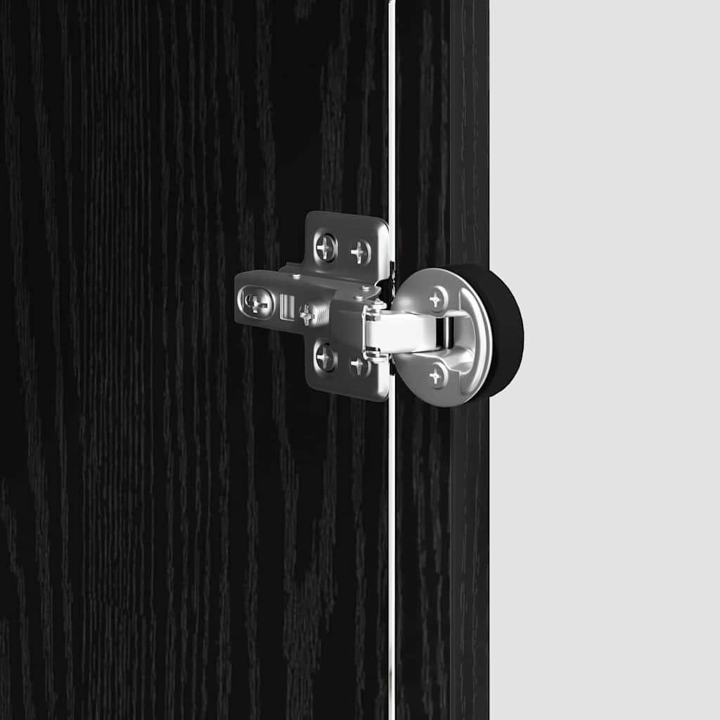 Bufet Stejar negru 35 x 37 x 76 cm Lemn compozit GartenMobel Dekor