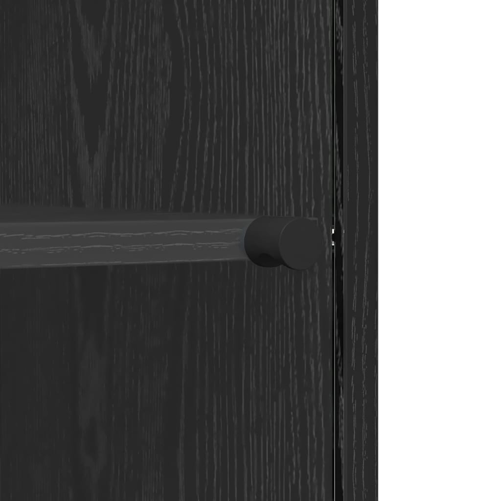 Bufet Stejar negru 35 x 37 x 76 cm Lemn compozit GartenMobel Dekor