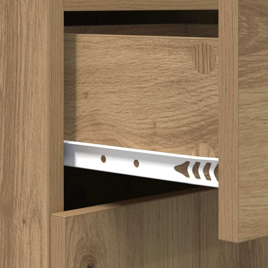 Bufet stejar artizanal 42.5 x 40 x 93 cm Lemn compozit GartenMobel Dekor