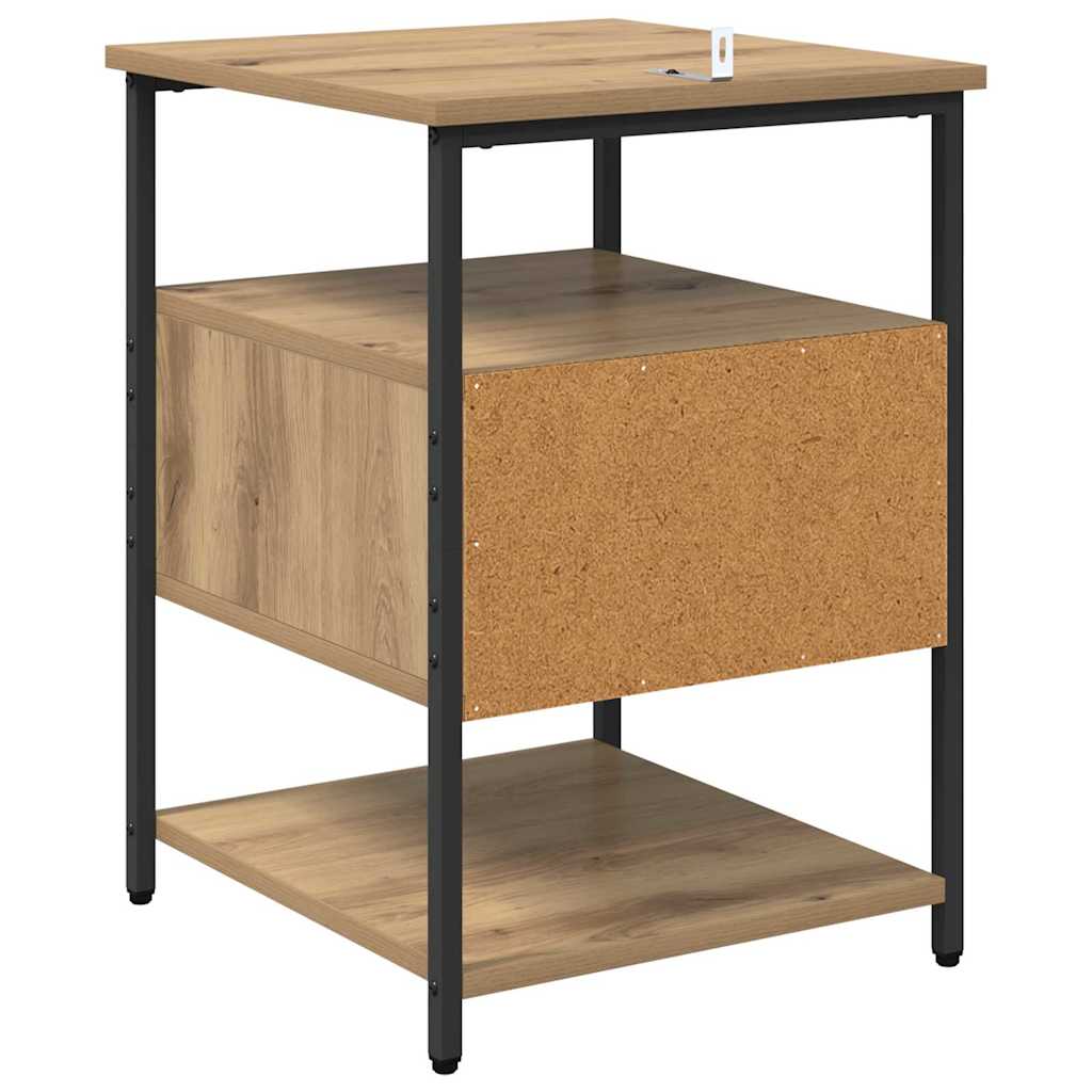 Dulap de noapte 2 pcs stejar artizanal 40 x 42 x 56 cm GartenMobel Dekor