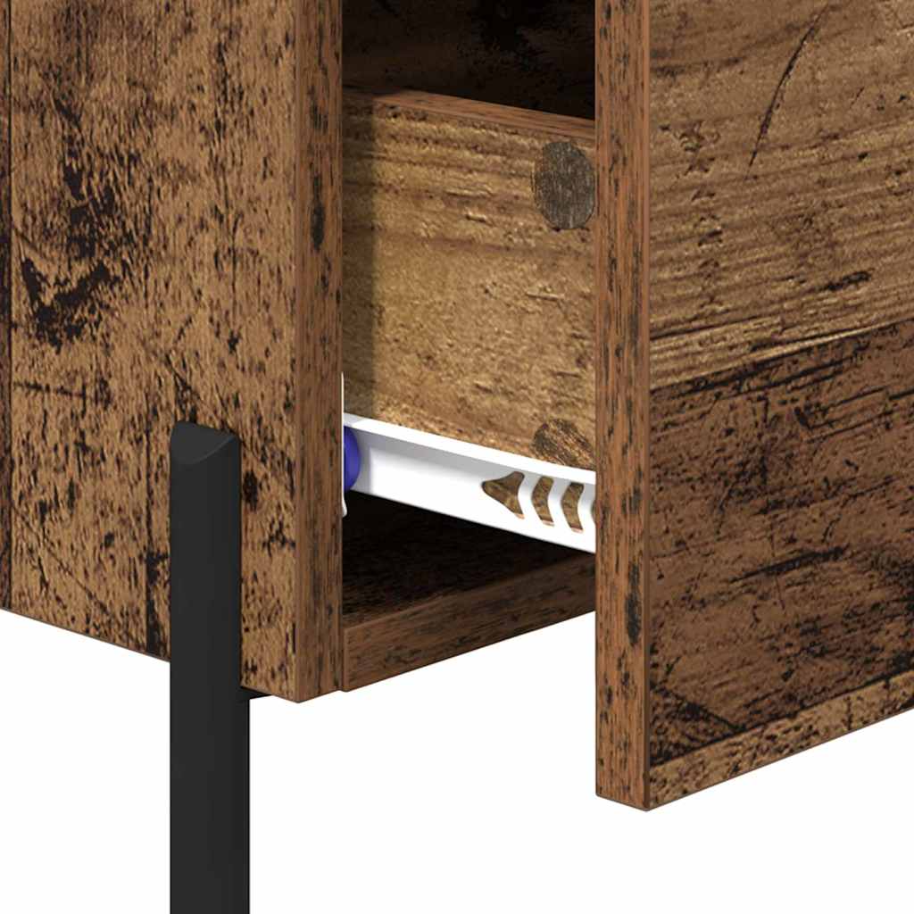 Dulap de noapte Lemn vechi 40 x 35 x 47.5 cm Lemn compozit GartenMobel Dekor