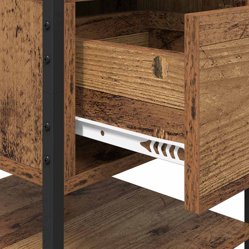 Dulap de noapte Lemn vechi 40 x 42 x 56 cm Lemn compozit GartenMobel Dekor