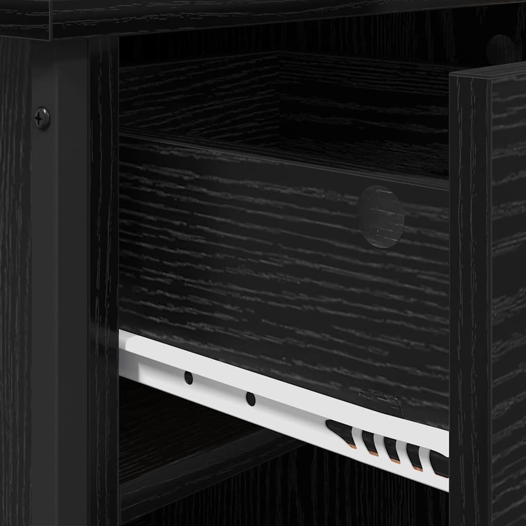 Dulap de noapte cu sertar 2 pcs Stejar negru 40 x 42 x 50 cm GartenMobel Dekor