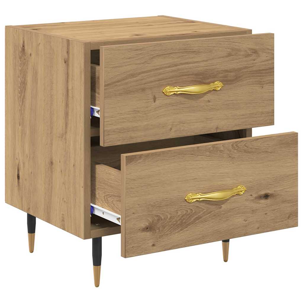 Dulap de noapte cu sertar stejar artizanal 40 x 35 x 47.5 cm GartenMobel Dekor