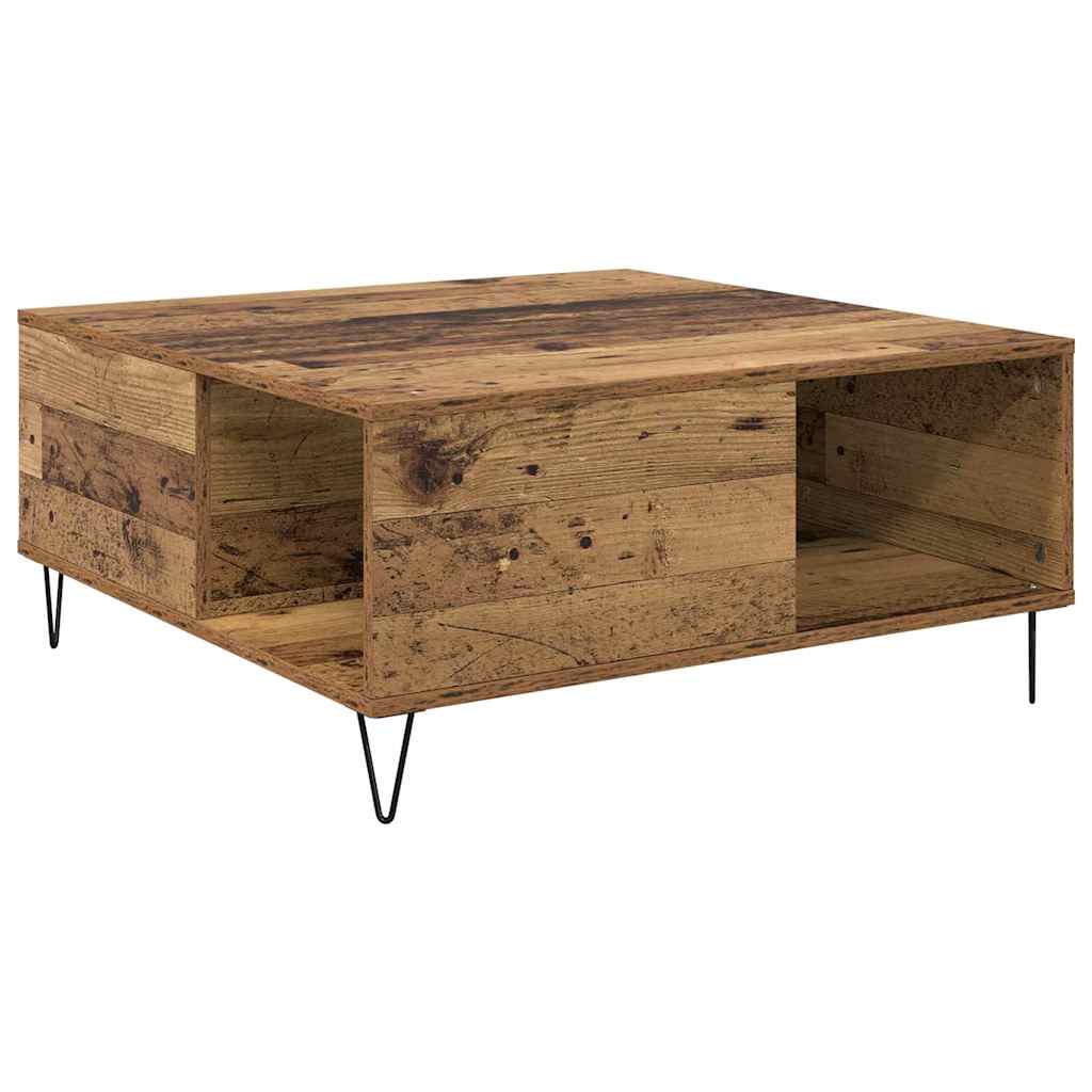 Masă de cafea Lemn vechi 80 x 80 x 36.5 cm Lemn compozit GartenMobel Dekor