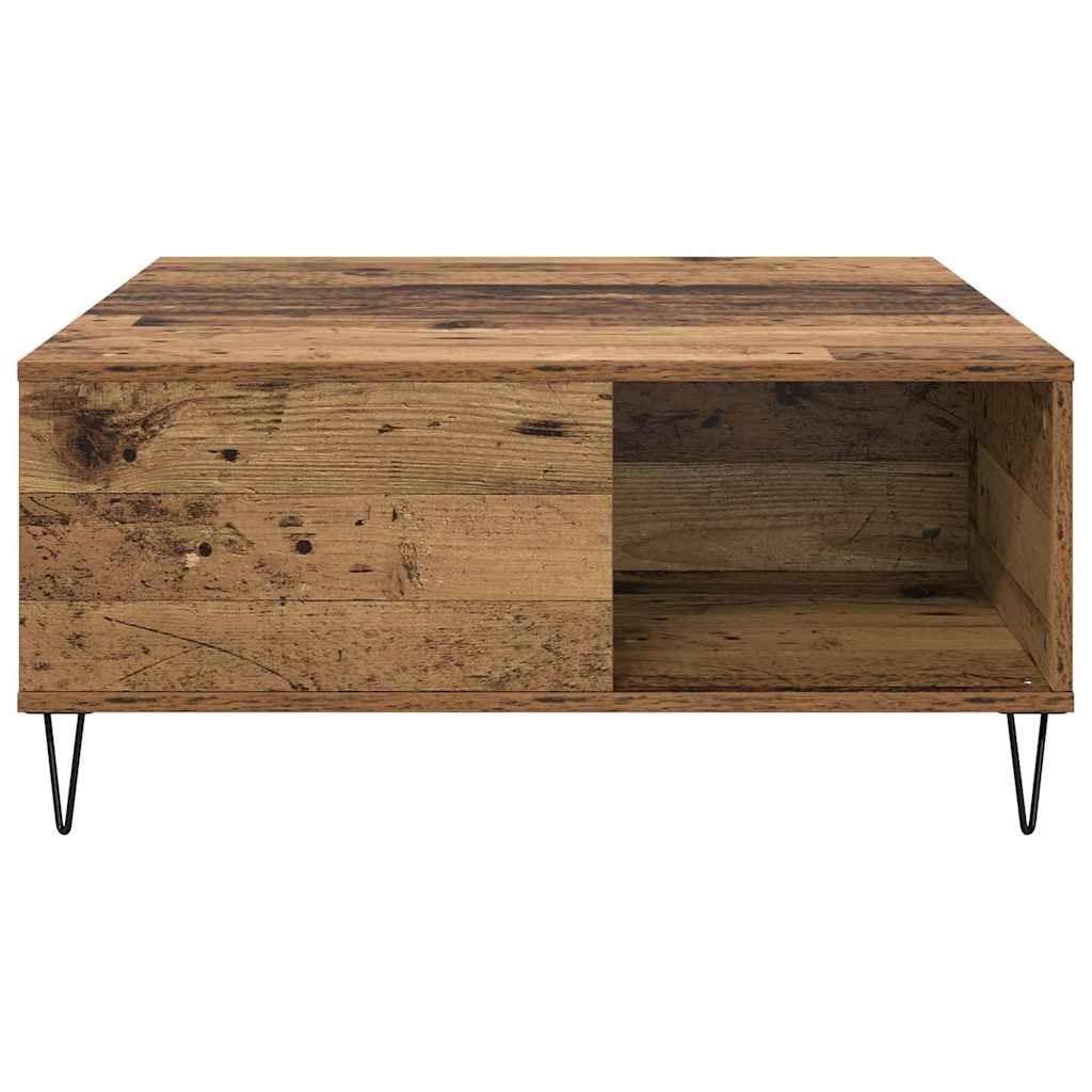 Masă de cafea Lemn vechi 80 x 80 x 36.5 cm Lemn compozit GartenMobel Dekor