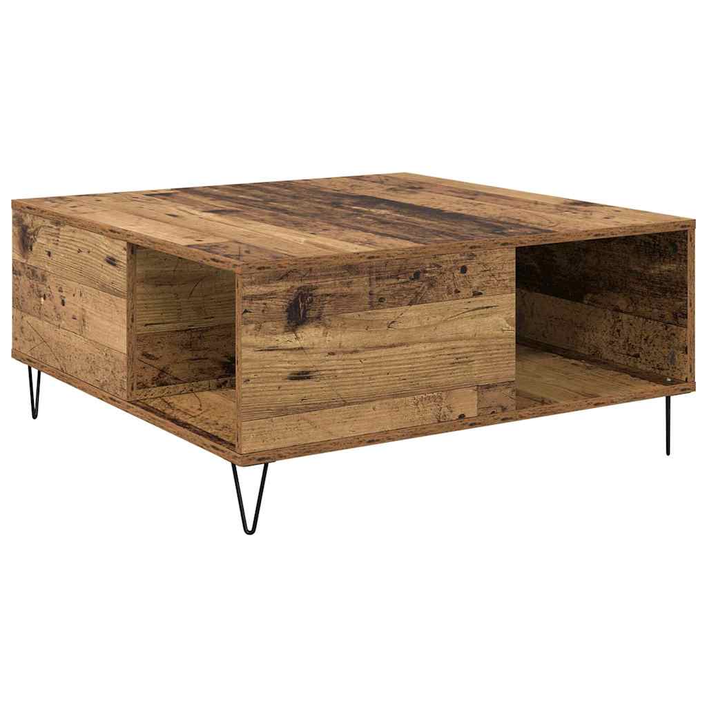 Masă de cafea Lemn vechi 80 x 80 x 36.5 cm Lemn compozit GartenMobel Dekor