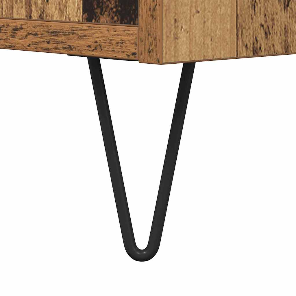 Masă de cafea Lemn vechi 80 x 80 x 36.5 cm Lemn compozit GartenMobel Dekor