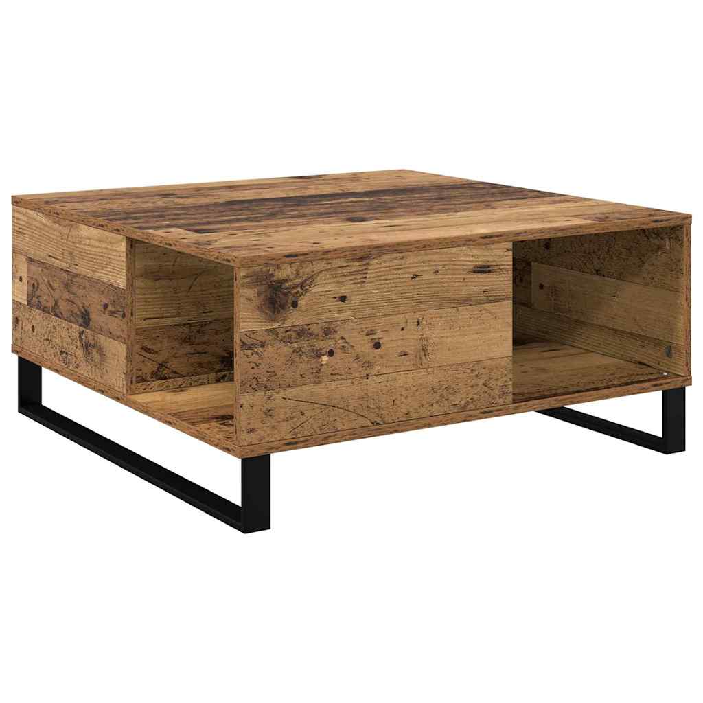 Masă de cafea Lemn vechi 80 x 80 x 36.5 cm Lemn compozit GartenMobel Dekor