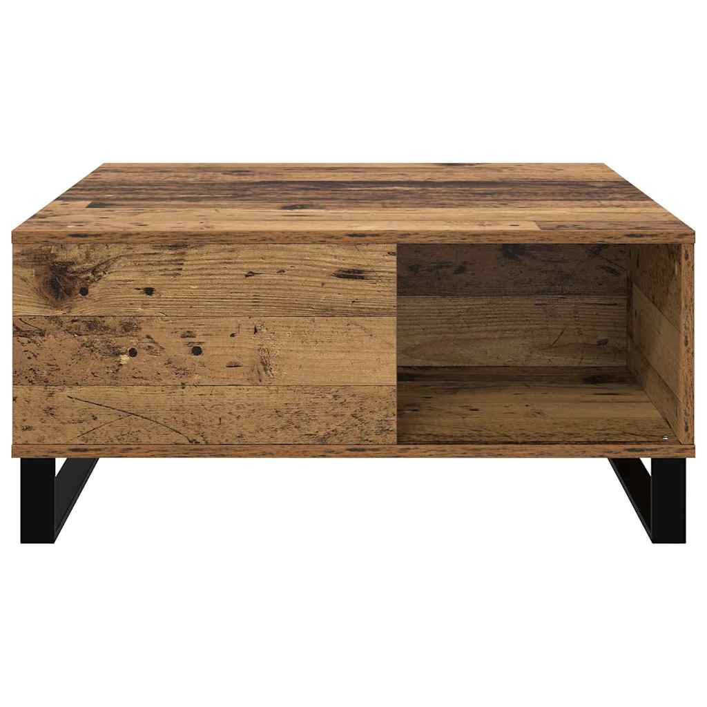 Masă de cafea Lemn vechi 80 x 80 x 36.5 cm Lemn compozit GartenMobel Dekor